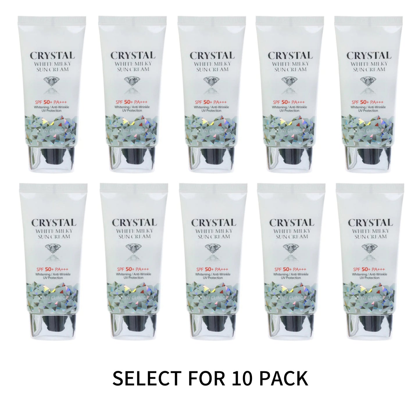 3W CLINIC Crystal White Milky Sun Cream 50ml