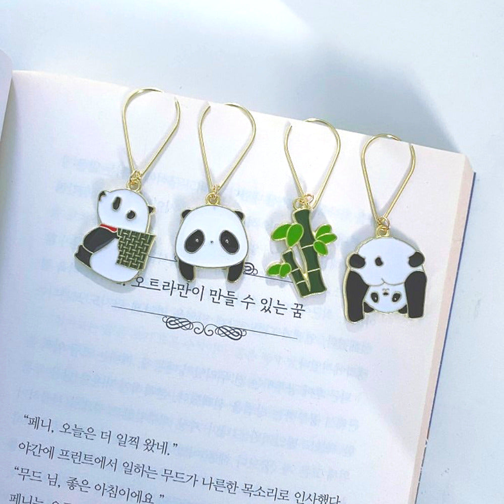 Baby Panda and Bamboo Bookmarks