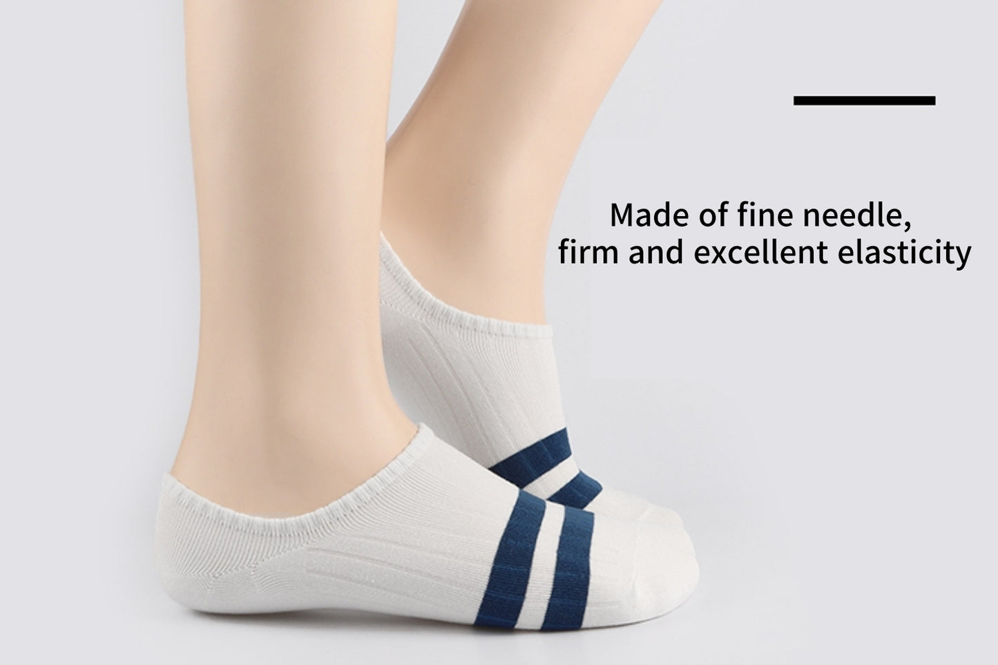 I&J Men's Ankle Fashion Sneakers tow rain No Show Ankle Socks Low Cut Invisible Non Slip Liner Socks(6pairs/12pairs)