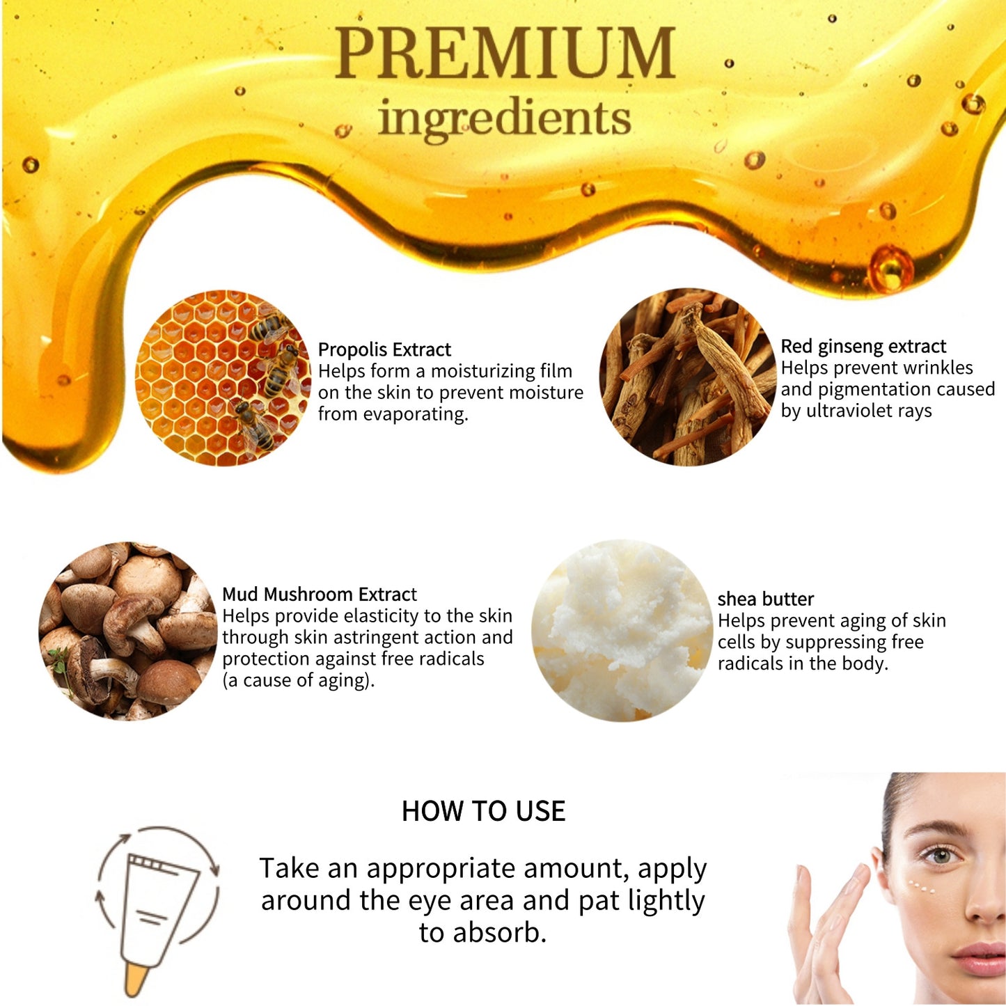 3W CLINIC HONEY EYE CREAM 40ml