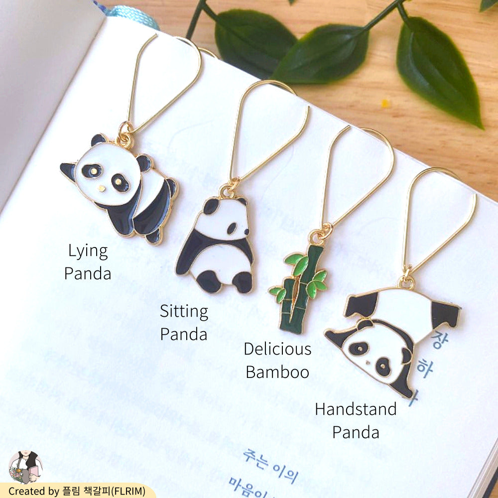 Baby Panda and Bamboo Bookmarks