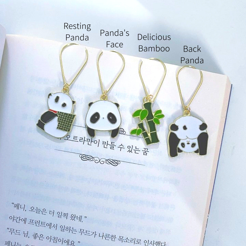 Baby Panda and Bamboo Bookmarks