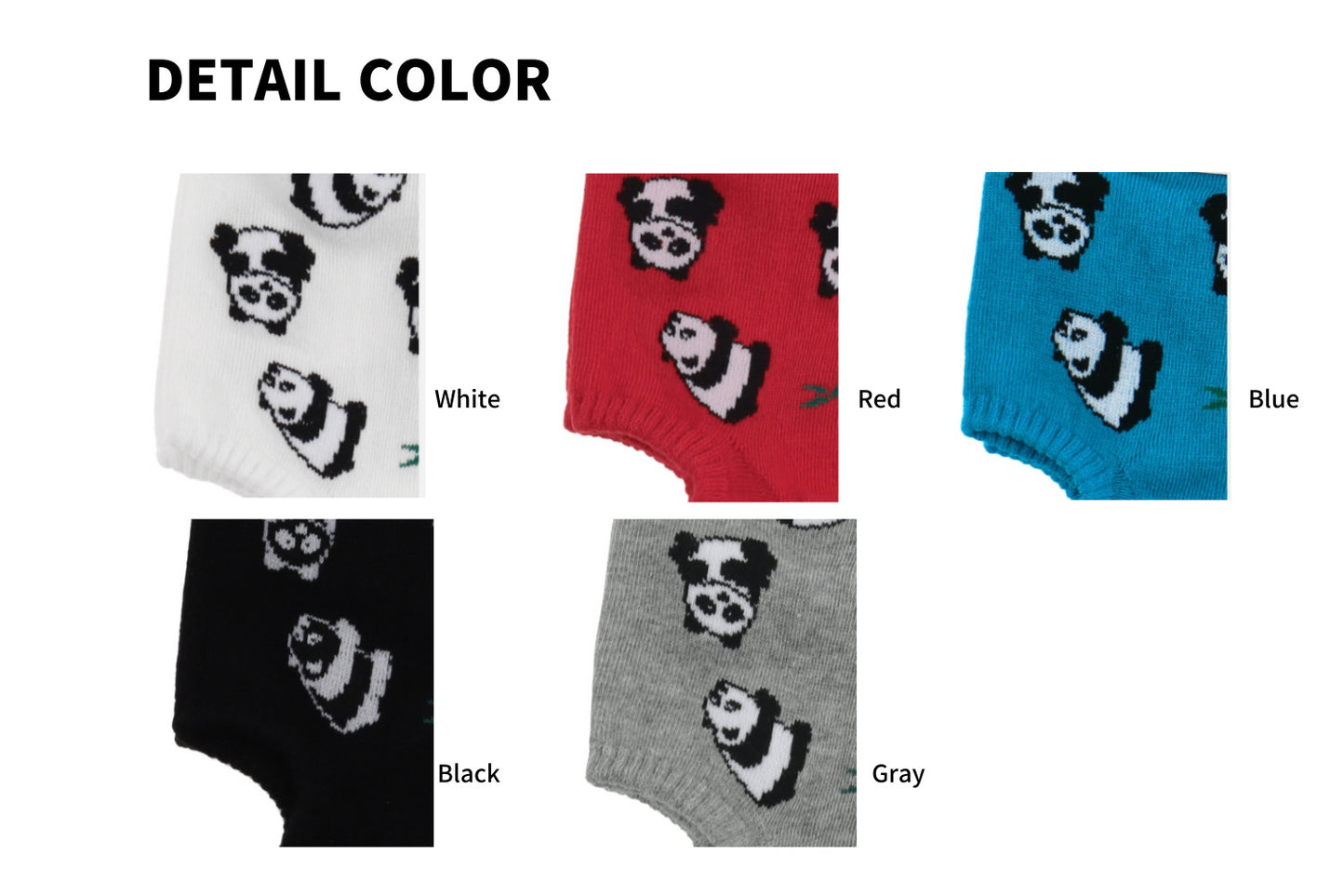 I&J Women's ankle fashion sneakers panda mini overshoe socks(5pairs/10pairs)