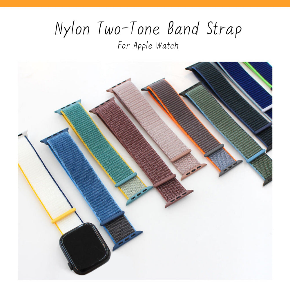 Apple Watch Nylon Two-Tone Band Strap