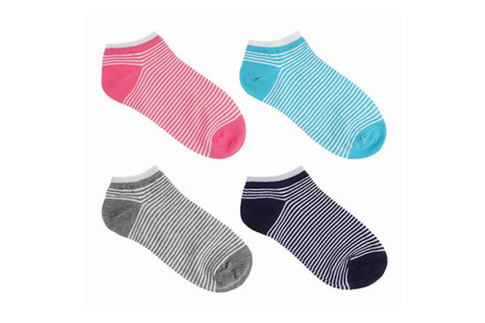 I&J Wave Single Dot Women's Socks Lightweight Ventilation Socks No Show(4pairs/8pairs)