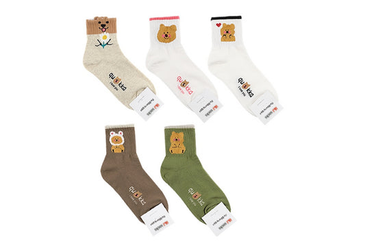 I&J  love quokka Socks Elastic Ankle Length Cotton Socks Aesthetic Socks Cute Socks Lightweight Low Cut Socks for Women(5pairs/10pairs)