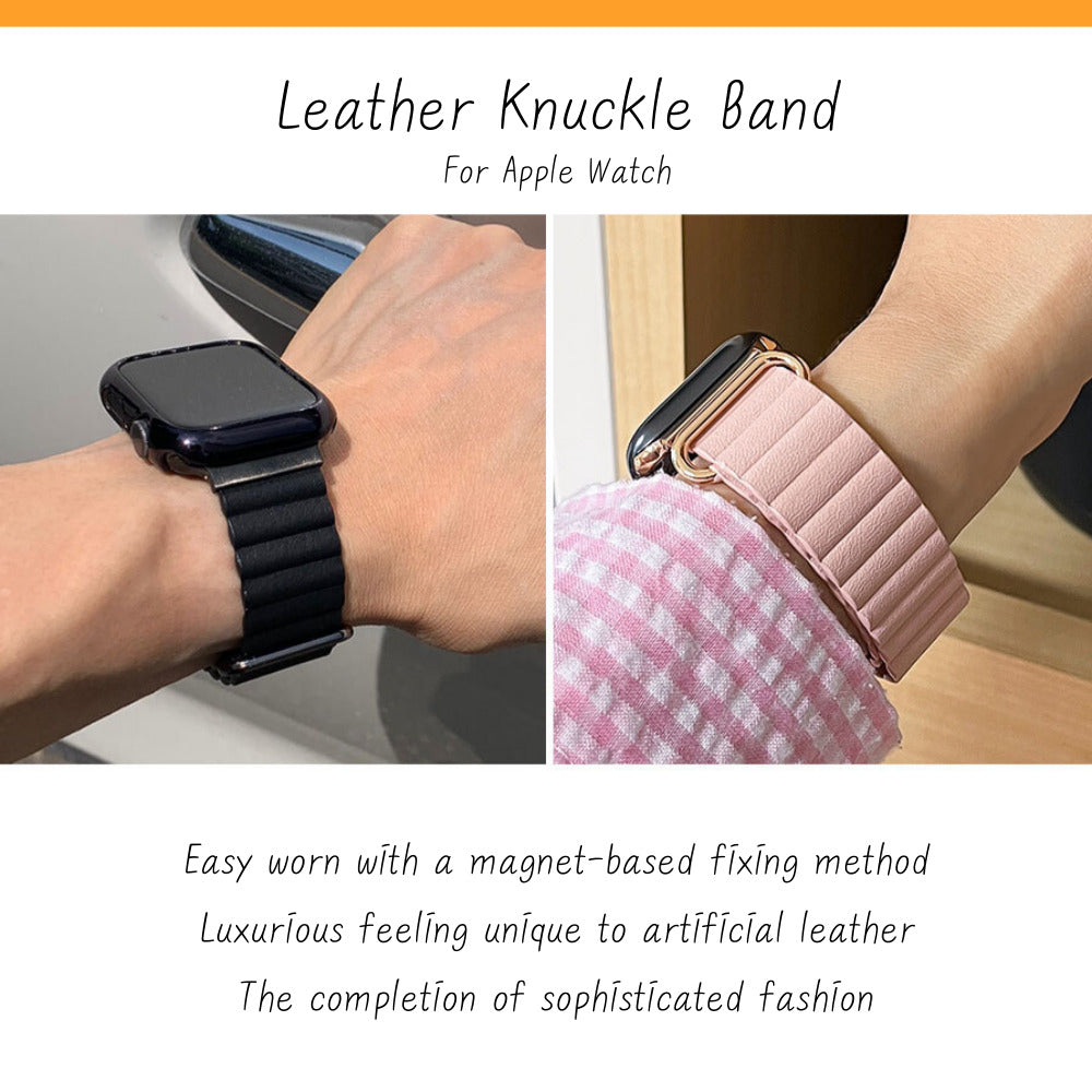 Apple Watch Learher Knuckle Band Strap