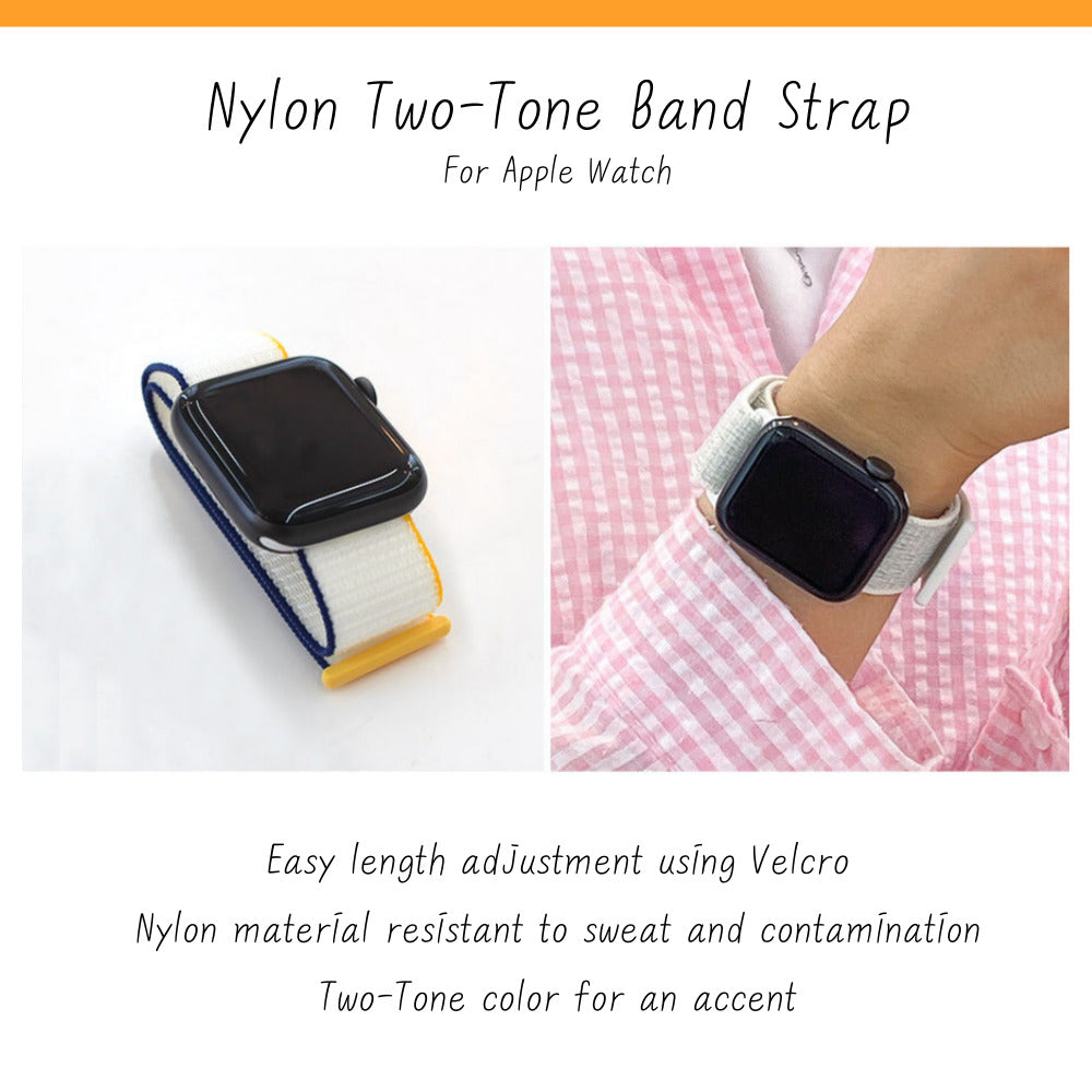 Apple Watch Nylon Two-Tone Band Strap