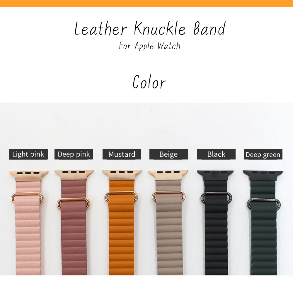 Apple Watch Learher Knuckle Band Strap