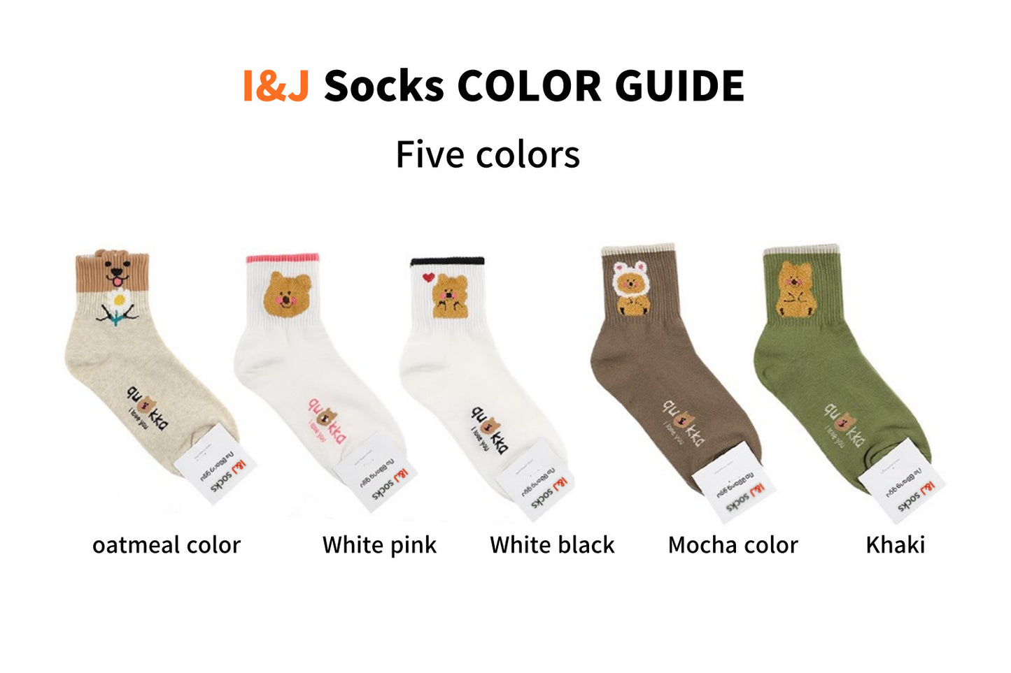 I&J  love quokka Socks Elastic Ankle Length Cotton Socks Aesthetic Socks Cute Socks Lightweight Low Cut Socks for Women(5pairs/10pairs)