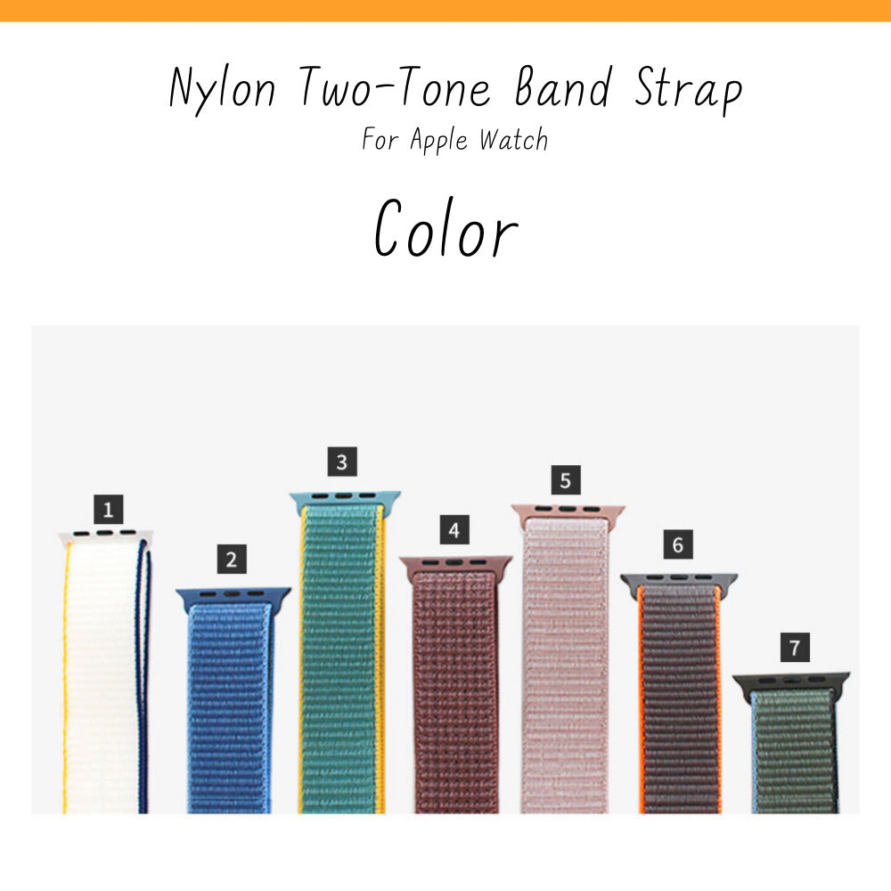 Apple Watch Nylon Two-Tone Band Strap