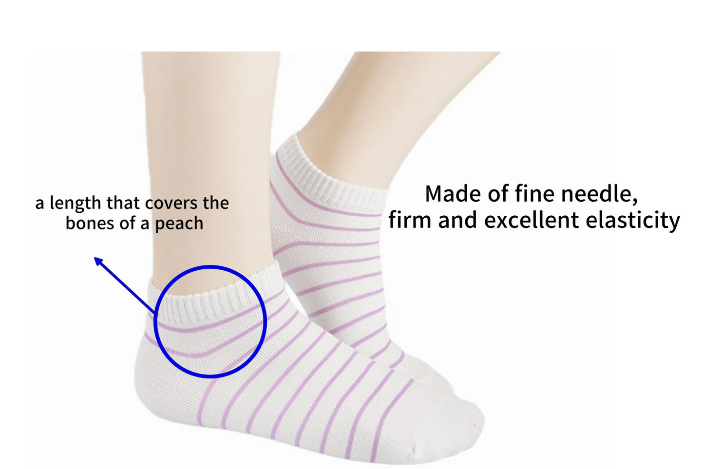 I&J Ringle Pattern Dotted Women's Socks Lightweight Ventilation Socks No Show(6pairs/12pairs)