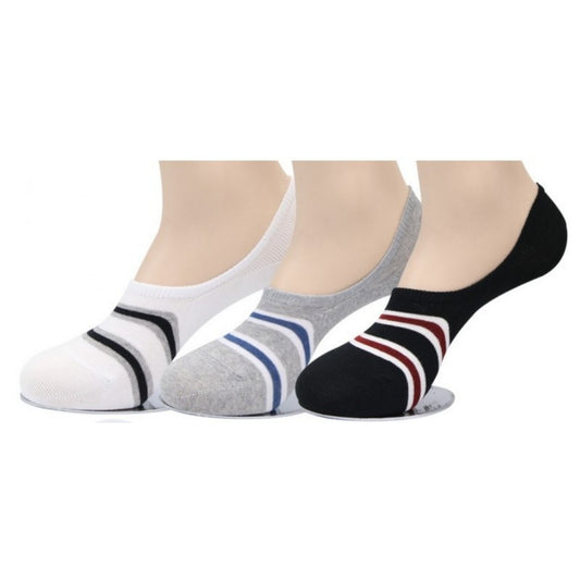 I&J Men's  Fashion Sneakers Ringle line  No Show Ankle Socks Low Cut Invisible Non Slip Liner Socks(3pairs/6pairs/12pairs)