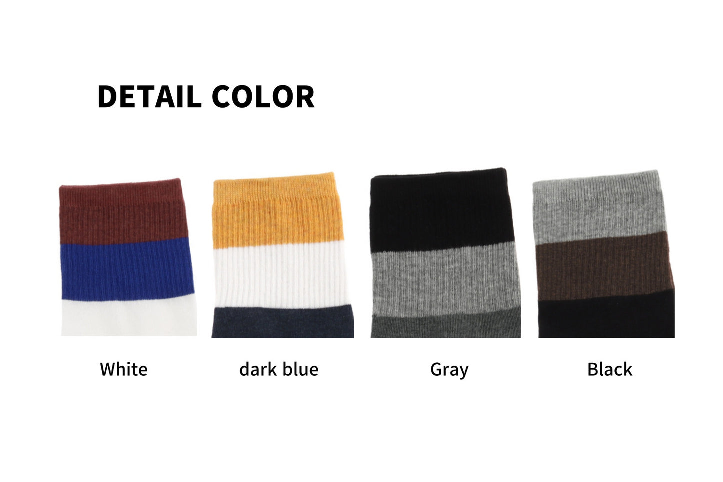 I&J Men's Two-Tone  Fashion Socks(4pairs/8pairs/12pairs)