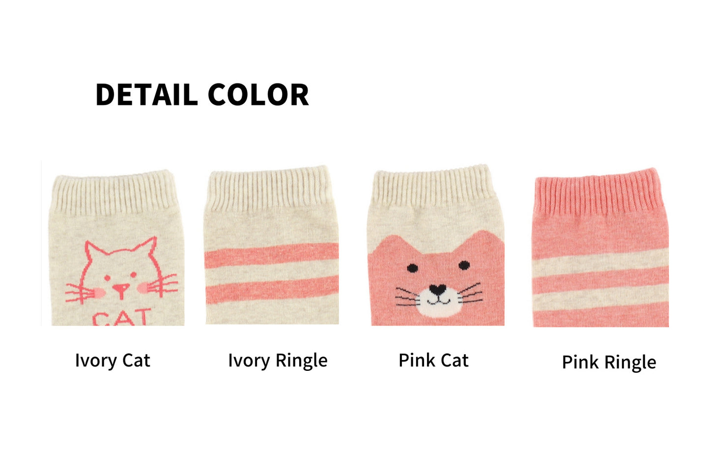 I&J Love cat Socks Elastic Ankle Length Cotton Socks Aesthetic Socks Cute Socks Lightweight Low Cut Socks for Women(4pairs/8pairs)