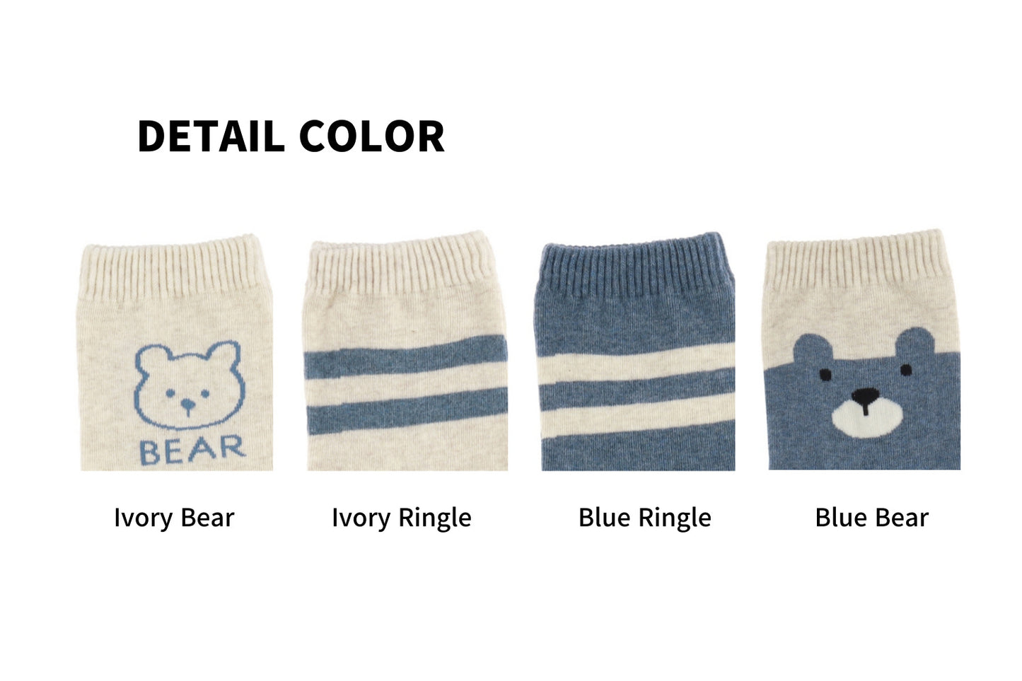 I&J Love Bear Socks Elastic Ankle Length Cotton Socks Aesthetic Socks Cute Socks Lightweight Low Cut Socks for Women(4pairs/8pairs)