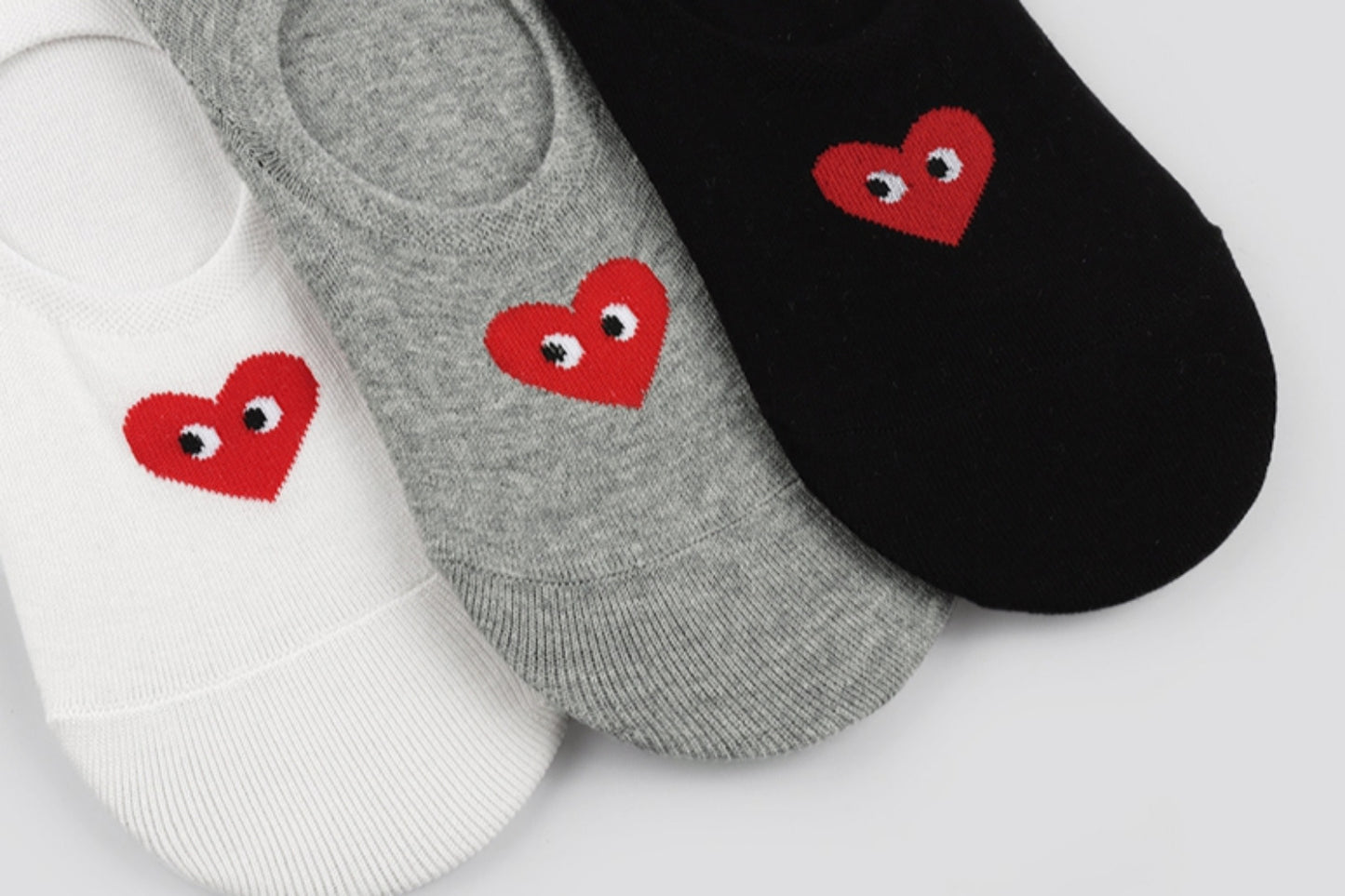 I&J Female Fake MUJI Heart Heart-fluttering Socks(3pairs/6pairs/9pairs)