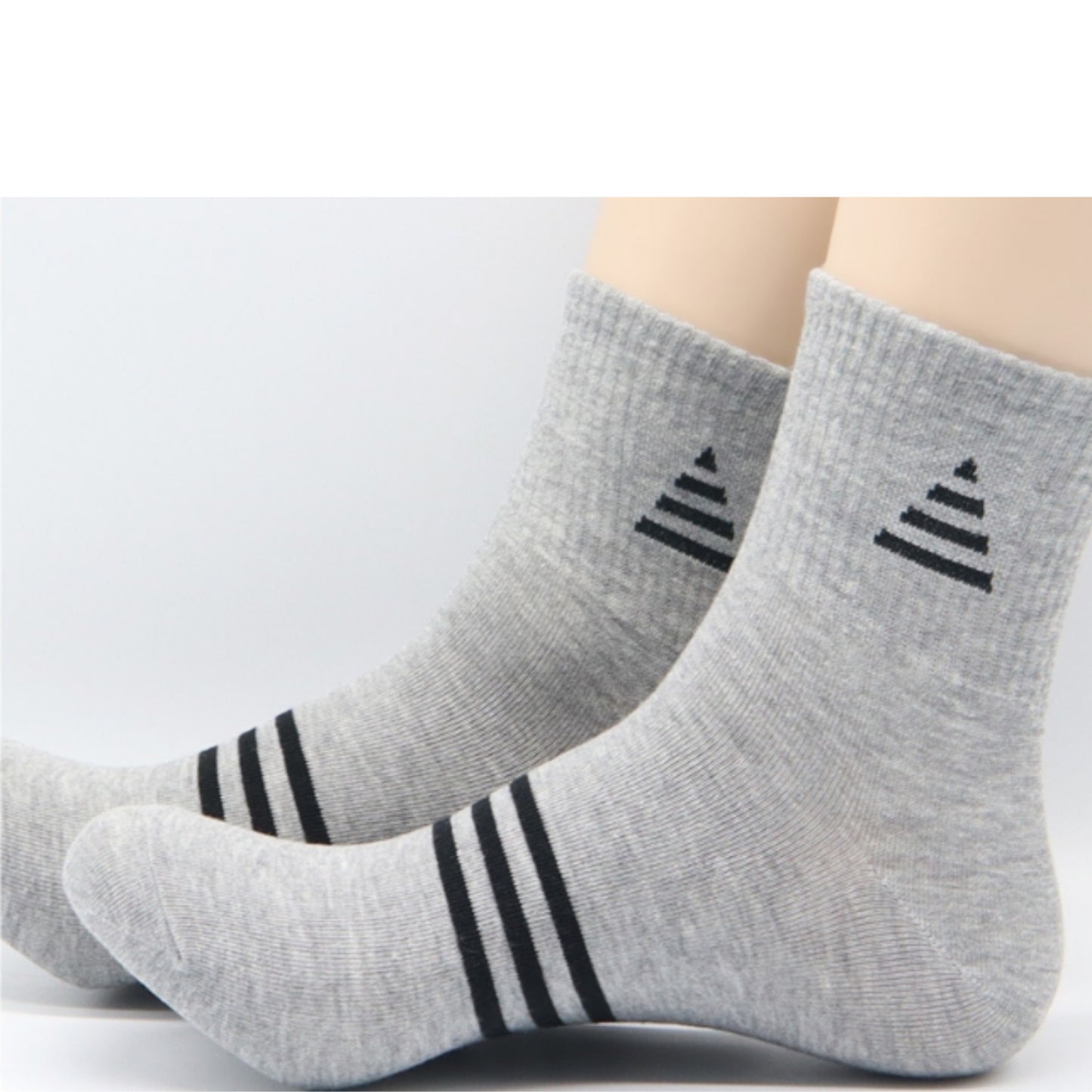 I&J Men's gentleman, sports triangular socks Cotton Moisture Wicking Cushion Crew Socks(6Pairs/12pairs)