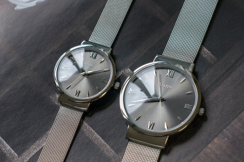 SIARGO CLOVE Mesh Strap Watch for Couple(Total of two watches)