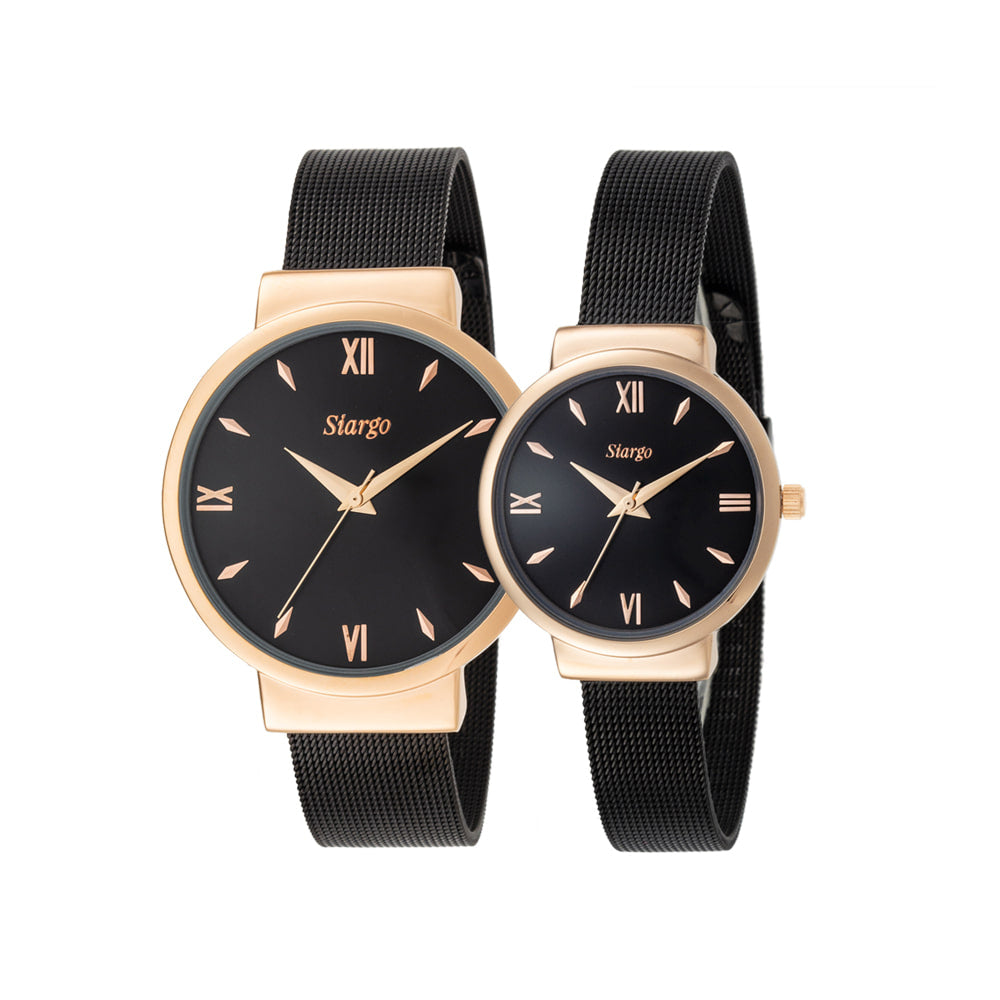 SIARGO CLOVE Mesh Strap Watch for Couple(Total of two watches)