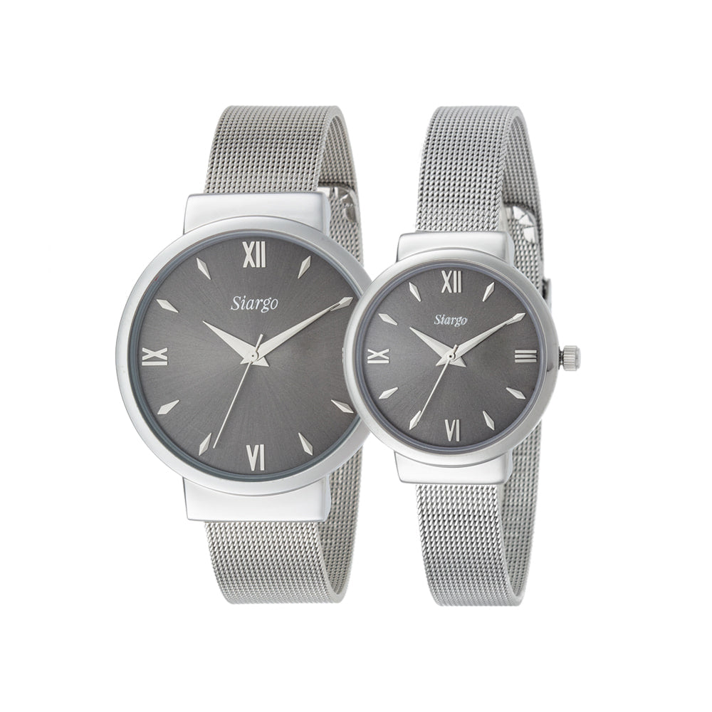 SIARGO CLOVE Mesh Strap Watch for Couple(Total of two watches)