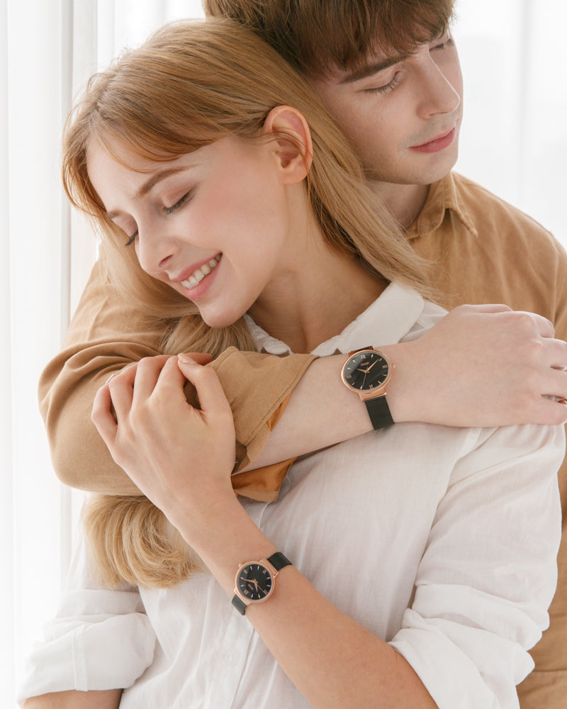 SIARGO CLOVE Mesh Strap Watch for Couple(Total of two watches)