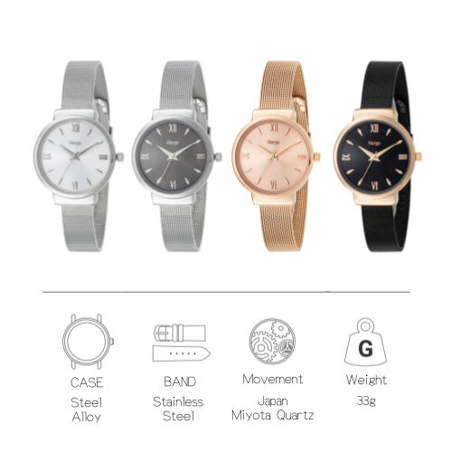 SIARGO CLOVE Mesh Strap Watch for Couple(Total of two watches)